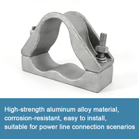 Attaches de câble en aluminium FRP Trefoil Quad pour une gestion efficace des câbles