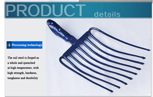 Fourche et râteau <span class=keywords><strong>de</strong></span> jardin en acier inoxydable, nouveaux, pratiques et durables, pour <span class=keywords><strong>traverses</strong></span> <span class=keywords><strong>de</strong></span> <span class=keywords><strong>chemin</strong></span> <span class=keywords><strong>de</strong></span> <span class=keywords><strong>fer</strong></span> - Product Image 5