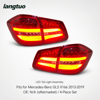 Lampu Belakang LED Terang dengan Lampu Rem dan Sein untuk Mercedes X166 GL 2013-2015 Upgrade ke GLS 2016-2019