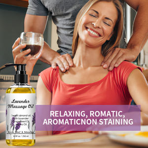 निजी लेबल प्राकृतिक लैवेंडर कैमोमाइल वार्मिंग आराम मालिश गले पेशी शरीर की मालिश तेल - Product Image 5