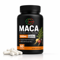 Compléments alimentaires FJSquare Maca Men Power Plus, extrait de Maca jaune, rouge et noir, 1000 mg, capsules de racine de Maca