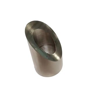 Venta al por mayor de fábrica: Tuerca de soldadura redonda ranurada de acero inoxidable pulido M18x1.5 con rosca de 45 grados para tuberías de escape - Product Image 1
