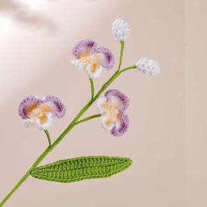 ดอกลิลลี่ถักโครเชต์ตกแต่งงานแต่งงานแบบใหม่ ทำด้วยมือจากผ้าฝ้าย <span class=keywords><strong>ดอกไม้</strong></span>ประดิษฐ์ สีตามสั่ง สำหรับวันขอบคุณพระเจ้าและคริสต์มาส - Product Image 3