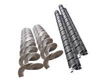 Accessoires de vis sans fin en acier au carbone YQY, lame spirale laminée à froid continue, avec ou sans arbre, capacité 150 kg, garantie 3 mois