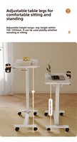 Table de lit mobile réglable en hauteur pour patients hospitalisés avec 4 roues universelles