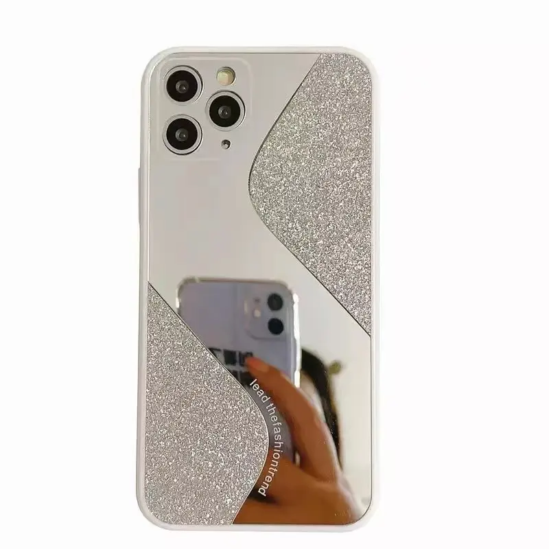 Mirror Crystal Bling Luxury Phone Case Foe iPhone 14 13 Pro Max Makeup Cover With Mirror For iPhone 12 11 XR XS Cover
