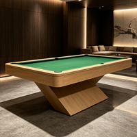 Nouvelle table de billard professionnelle de luxe sur mesure, moderne et de haute qualité, avec coussinets, design en ardoise et cuir, en bois massif, disponible en 7, 8 et 9 pieds