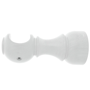 Supporto in legno liscio aperto 20 x 88 mm. Bianco - Product Image 1