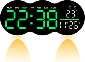 <b>LED</b> Remote Control Desk <b>Clock</b> Display Temperature Week Calendar Wall <b>Clock</b> with Light Reloj De Pared Digital Table Alarm <b>Clock</b> - Product Image 2