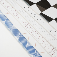 Plafond tendu en PVC pour hôtel moderne, grille stratifiée 2x4 avec design artistique