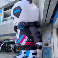 Poupée gonflable de dessin animé de panda géant pour la publicité gonflable géante personnalisée