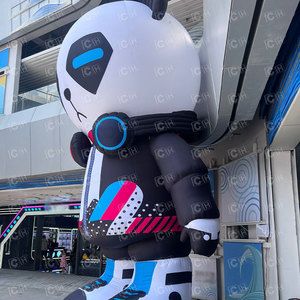 Poupée gonflable de dessin animé de <span class=keywords><strong>panda</strong></span> géant pour la publicité gonflable géante personnalisée - Product Image 3