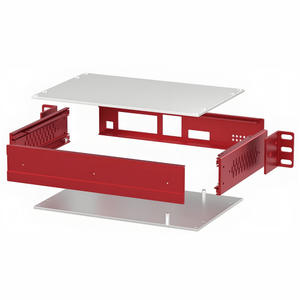 هيكل حوسبة حافة 1U من سبائك الألومنيوم 6061 مع تدريع كهرومغناطيسي، غلاف مخصص بتقنية التصنيع بالتحكم الرقمي بالحاسوب من شنزن - Product Image 4