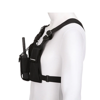 Bolsa Táctica Universal de Nylon para Walkie Talkie HLN6602A, para Radio Motorola Baofeng TYT, Bolsillo Ajustable, Protege el Pecho