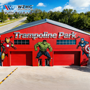 Parque de Saltos Grande con Estructura de Acero Resistente al Viento, Calidad Premium, Alta Capacidad de Carga, Proyecto de Extrema Durabilidad, Arena al Aire Libre - Product Image 1