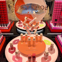 Meubles de magasin de minéraux personnalisés, idées de kiosque 3D en cristal pour centre commercial, vitrine de présentation de bijoux en verre pour boutique de détail
