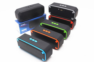 Haut-parleur portable sans fil OEM H-844 avec microphone intégré, double son super basse, prise en charge de TF, USB, FM, AUX - Product Image 2