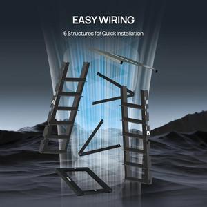 ECO-WORTHY RACK6 V2 6-laags stalen serverrack met 600A busbar, compatibel met alle ECO-WORTHY Rack batterijversies - Product Image 6
