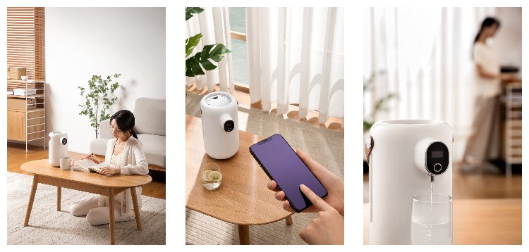 HOTSY 0.8L/1.6L Portable Smart Electric Kettle Water Boiler Smart Appliances For Home Kitchen Household Electric Pot