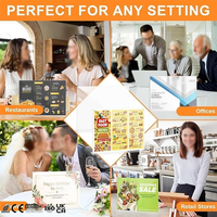 Support de menu personnalisé pour hôtel et restaurant, support de poster, liste de prix des vins, support publicitaire de bureau, présentoir en acrylique