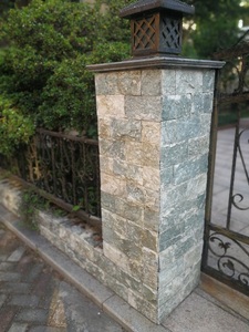 ที่กำหนดเองโครงการสีเขียวหินตารางเสาคอลัมน์ Cladding,ประตูหลักเสาออกแบบพลังงานแสงอาทิตย์สำหรับบ้าน - Product Image 2