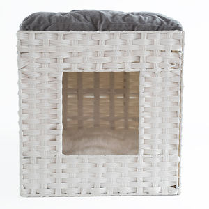 Vendita Calda: Letto per Cuccioli Personalizzato e Confortevole in Erba Marina Intrecciata, Cuccia per Gatti in Vimini - Product Image 1