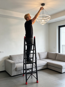 <span class=keywords><strong>Escalera</strong></span> Portátil de Acero al Carbono Tipo Barra, <span class=keywords><strong>Escalera</strong></span> Plegable que Ahorra Espacio para Tareas Escolares - Product Image 5
