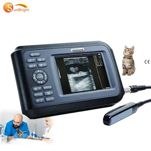 Medical Handheld veterinary pet animal puppy dog abdominal ultrasound machine with probe