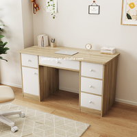 Bureau industriel en bois avec étagères Table de bureau d'angle Bureau d'ordinateur Bureau à domicile Mobilier de bureau