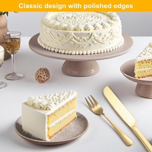 Cake Shovel Knife Fork <b>Set</b> Fruit Dessert Cheese Shovel <b>Baking</b> Tools Buffed Mirror Polished Wholesale Printable Logo - Product Image 2