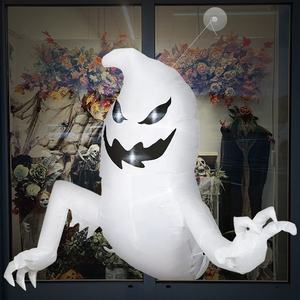 Décoration d'<span class=keywords><strong>Halloween</strong></span> en plein air effrayant horreur fantôme accessoires <span class=keywords><strong>Halloween</strong></span> fête décoration lumière LED fantôme gonflable Costume - Product Image 1