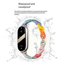 BEEFLYPOWER Bracelet de remplacement en silicone style mode pour femme avec boucle chaîne pour Mi Band 10 9 8