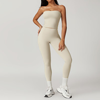 Ensembles de yoga d'entraînement pour femmes personnalisé de haute qualité deux styles sans couture de gymnastique Fitness vêtements de sport pour femmes