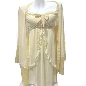 S7277F Ensemble <span class=keywords><strong>de</strong></span> Nuit Sexy et Confortable en Dentelle Respirante pour Femme avec Bretelles et Coussinets <span class=keywords><strong>de</strong></span> Poitrine – Collection Été-Automne Tentation Féminine - Product Image 5