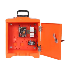 Transparent <b>Cover</b> IP54 Rated Portable Power Distribution Box Two 5-Hole Outlets Dual Voltage (220V/380V) 32cm ABS Case for Stage - Product Image 1