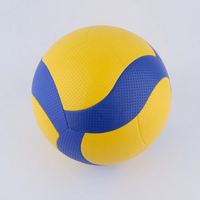 Ballon de volley-ball professionnel en PVC thermosoudé, taille officielle 5, durable, avec logo, vente en gros d'usine, stock personnalisé, moins cher