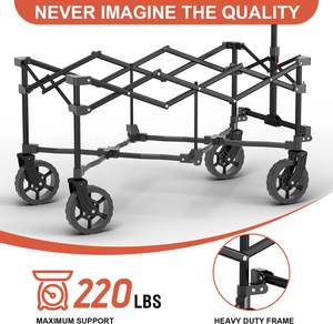 200 लीटर की टॉप बिक्री आउटडोर हाइकिंग स्टील पाइप आंसू प्रतिरोध मल्टी-इलाके टायर का ट्रेलर - Product Image 3