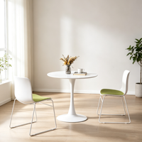 Ensemble de table et de chaises de réception rondes modernes pour boutique, salon, exposition, salle d'attente