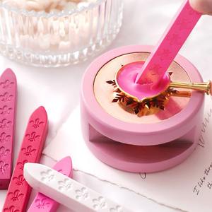 Bâtons de cire à cacheter motif iris pour gaufrage et impression, fournitures pour journalisation de mariage - Product Image 4