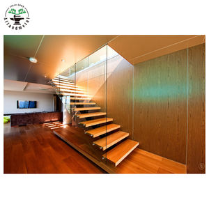 <span class=keywords><strong>Escalier</strong></span> de villa préfabriqué en <span class=keywords><strong>bois</strong></span> massif moderne avec <span class=keywords><strong>marches</strong></span> droites pour usage intérieur - Product Image 6