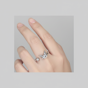 Vendita calda gioielli da uomo Vintage di tendenza alla moda anelli regolabili corona del sole strass taglio ovale diamante grappolo all'ingrosso - Product Image 1