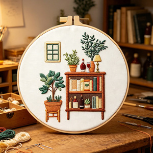 Kit <span class=keywords><strong>de</strong></span> Bordado Decorativo Barato <span class=keywords><strong>de</strong></span> Fabricación China, Kit <span class=keywords><strong>de</strong></span> <span class=keywords><strong>Punto</strong></span> <span class=keywords><strong>de</strong></span> <span class=keywords><strong>Cruz</strong></span> para Manualidades, Kit <span class=keywords><strong>de</strong></span> Bordado Floral para Regalo o Souvenir - Product Image 4