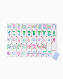 Set di Mahjong Americano Moderno Personalizzato in Viola Chiaro, Tessere in Acrilico <span class=keywords><strong>a</strong></span> Quattro Strati con Joker, Gioco di Lusso Ecologico per Arredamento Casa - Product Image 3