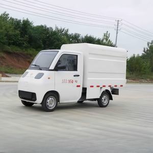 รถขนขยะไฟฟ้าขนาดเล็ก3 CBM แบตเตอรี่ลิเธียมเหล็กขนาด1000กก. ถังแขวนข้างรถเก็บขยะ - Product Image 3