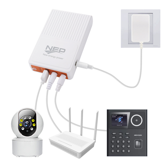 Mini DC UPS Power Supply for Desktop 5v 9v12v Backup 18650 Lithium Battery 8000mA Modem CCTV Camera Wifi Router Mini 8000mA UPS