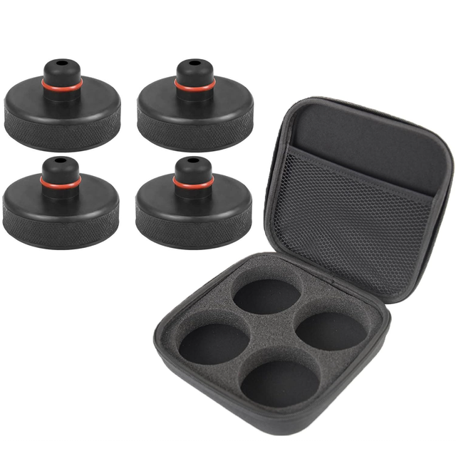 Car Lifting Rubber Jack Pads Adapter with Storage Bag for Tesla Model 3/Y/S/X,