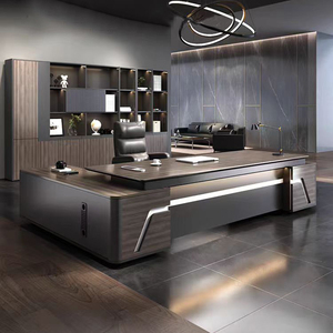 Độc đáo hiện đại CEO điều hành gỗ văn phòng bàn ánh sáng sang trọng bằng gỗ quản lý giám đốc bảng văn phòng thiết lập đồ nội thất - Product Image 3