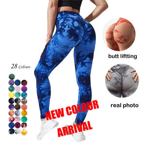 Vêtements <span class=keywords><strong>de</strong></span> sport <span class=keywords><strong>de</strong></span> yoga pour la salle <span class=keywords><strong>de</strong></span> sport, leggings <span class=keywords><strong>de</strong></span> yoga à taille haute et froncés pour femmes, leggings <span class=keywords><strong>de</strong></span> yoga sans couture à effet push-up, leggings <span class=keywords><strong>de</strong></span> yoga tie-dye - Product Image 2
