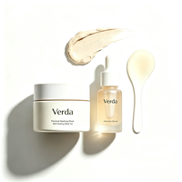 Kit de Masque Facial Auto-Chauffant Minéral Anti-Âge Éclaircissant et Raffermissant avec Sérum Activateur Thermique SPA Marque Privée