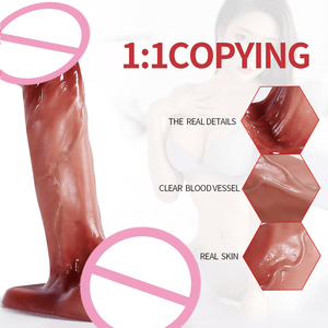 Dildo in Silicone Liquido Ultra-Morbido OEM all'Ingrosso, Prezzo Basso, Dimensioni Ridotte 17-18cm, Giocattolo Sessuale per Donne e Uomini - Product Image 3
